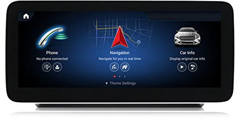 Generisch 12,5-Zoll-Android-11-Display-Monitor-Upgrade für Mercedes-Benz C-Klasse W205 2015–2018, V-Klasse W446, GLC X253 – 6+128 GB Multimedia-Radio-Player