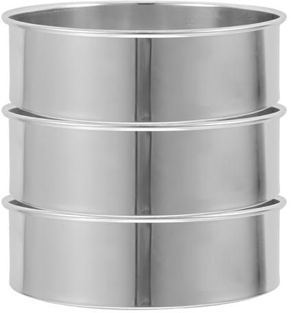 Healifty 3 Piezas Colador Redondo Inoxidable Fina para Cerámica y para Glaseado y Uso Industrial