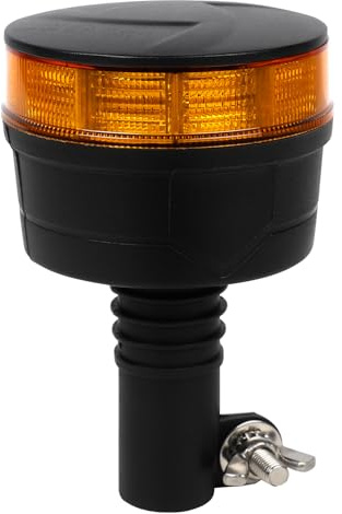 AOHEWEI LED-Warnleuchte, gelb, 3 Blink- und 4 Drehmuster, 12/24 V, 30 Stück LED-Blitzleuchte für Landmaschinen, Nutzfahrzeuge, Schulbusse, Traktoren, Bagger, Lkw