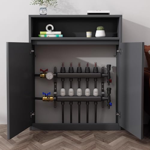 WXXZCE Heizkörper Verkleidung, Radiator Cover aus Holz, Heizkörperverkleidung, Dekorative Lagerschränke, für Zuhause und Büro(Black,80x100x20cm/31x39x8in)