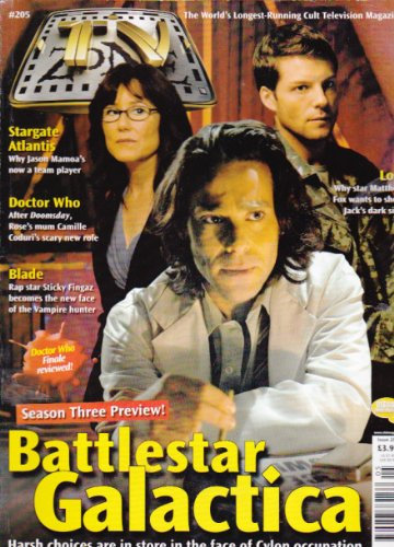 TV ZONE MAGAZINE BACK ISSUE #205 BATTLESTAR GALACTICA - DOCTOR WHO - BLADE - STARGATE ATLANTIS