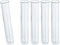 VBS Reagenzgläser 5er-Pack 12x75mm aus Klarglas Dekoration Vase Gesteck Geschenk