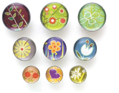 Nobo 1903878 Pinnwandnadeln (verschiedene Designs) 9 Stück weiß/sortiert