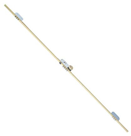 Tesa Assa Abloy Cerradura Seguridad T2B3 54566 LE Cerradero Largo 45 HE, Latonado, 45 mm