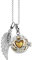 Nenalina Silber Halskette mit Engelsflüsterer Anhänger inkl. Klangkugel und Engel Flügel Anhänger | Damen Collier mit Schmuck- und Kettenanhänger | Länge 80cm | 925 Sterling Silber| EFS-016
