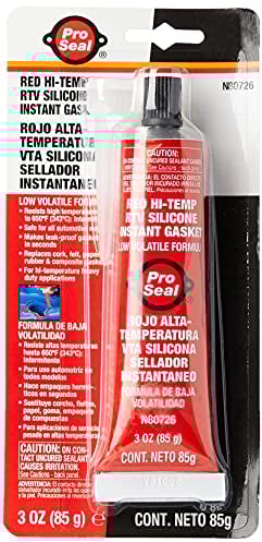 ProSeal Sealpro 80726 High Temperature RTV Silicone Instant Gasket, Red