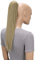 CAISHA 50cm Clip on Zopf Haarteil Pferdeschwanz Haarverlängerung Kunsthaar Glatt Blond H70