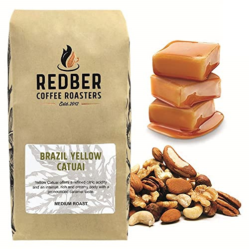 Redber Brazil Yellow Catuai, Coffee Roasted to Order (Medium, Beans) (1kg)