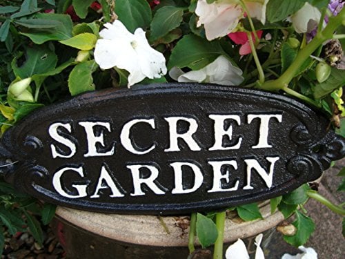 terrasse de jardin en fonte plaque murale Jardin secret
