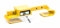 Camion Container Cadenas en acier trempé, Antivol, avec cadenas, 4 clés, 2 pièces, couleur jaune