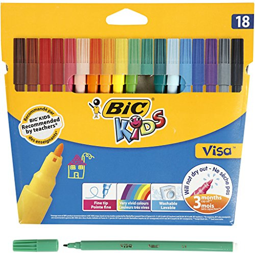 Visa Fine Marker Set, 1,6 mm line, 18asstd