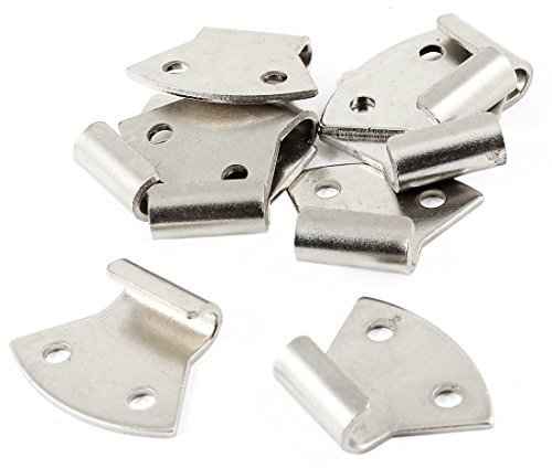 Aexit 10 STÜCK Baumarkt Edelstahl Schließblech 3.99 cm ziehen Eisenwaren Verriegelung Kippschalter