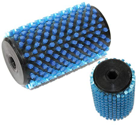 ELFGEN'84 Ski Rotorbrürste Nylon Blue Belagbürste Ø 60-102mm f. Skiservice Skipflege Skireparatur mit Sechskantaufnahme 10x10mm