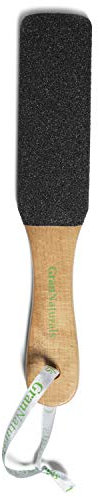 GranNaturals Wooden Foot File - Corn and Callus Remover for Feet - Dead Skin Exfoliator, Sander, Scrubber Filer Pedicure Rasp Tool for Wet + Dry Emery Board for Feet and Cracked Heel File Scraper