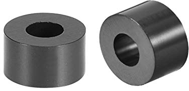sourcing map 500 Stück ABS Runde Distanzscheibe 3.2 mm Innendurchm. 7 mm Außendurchm. 4 mm Länge für M3 Schraubenblock Schwarz für 3D Drucker TV Wandhalterung Steckdose Pegboard Motorrad