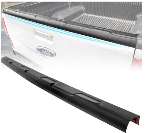 JHCHAN Cubierta trasera para portón trasero, color negro texturizado para Ford Ranger 2012-2022 Wildtrak Raptor Stormtrak Wolftrak XL XLT Limited