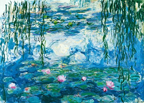 Puzzle 1000 Teile Erwachsene - Seerosen von Claude Monet 70 x 50 cm - Klassische Puzzles für Erwachsene - Monet Puzzles