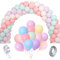 MOUTAS 100 Pcs Luftballons Pastell，Luftballons Pastellfarben,Bunte Luftballons，Ballon zum Babygeburtstag，Party Deko Silvester，Valentinstag Dekoration，Luftballons hochzeit，Abschluss Dekoration