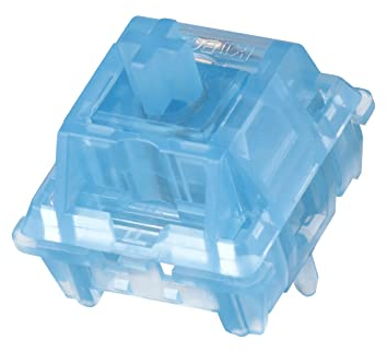 KiiBoom Linear 54gf Sapphire Mechanical Keyboard Switch, 5 Pin Switch with PC Stem, Translucent PC Housing, 35 Pieces for Gaming DIY Keyboard