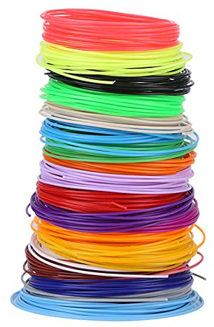 3D Stift Filament PLA, 20 Farben 3D Pen Filapen 1,75mm 3D Pen Refills Wiederverwendbar Filament Stift für Kinder Biologisch Abbaubar Geruchsneutral