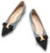 C.Paravano Damen Ballerinas mit Metallknopf – Bequeme und Elegante Flats für Alltag und Freizeit (41,Blau)