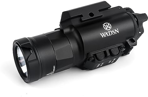 SBGJMY X300 XH35 Tactical Strobe Torch 800 Lumens Flashlight,3 Mode Hight Low Light and Strobe Light for 20mm Picatinny Rail System (Black)