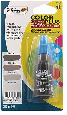 Générique Colorant Universel TRIPLE CONCENTRE Pour peinture jusqu'a 10 Litres - 30ml – Made in France - CHOCOLAT GLACE- 2057