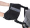 Kinderwagen Handwärmer,Kinderwagen Handschuhe Handmuff Schwarz mit Warm Flanell,Kinderwagenmuff Atmungsaktiv Wasserfest Winddicht, Universalgröße für Kinderwagen Buggy,Radanhänger