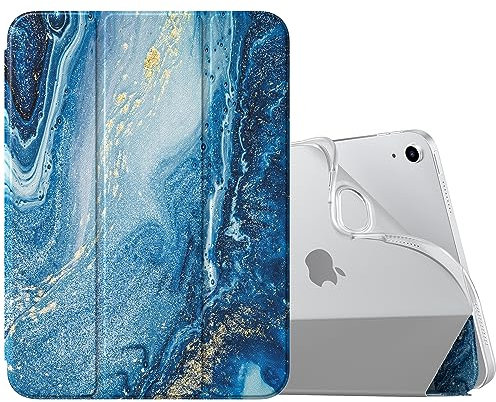 MoKo Custodia Protettiva per iPad (A16) 11a Gen 11 2025/10a Gen 10,9 Pollici 2022, iPad Cover in TPU e Pelle PU con Chiusura Magnetica, Sostegno, Auto Riattivazione/Standby, Doratura