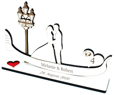 Dekolando Geldgeschenk zur Hochzeit - Venedig Gondel und Brautpaar - Hochzeitsgeschenk für Geld Gutschein