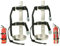 Supporto per estintore, in acciaio inossidabile, staffa da appendere alla parete, supporto per estintore per casa, auto, camper, camion, per estintore da 1 kg a 2 kg, 2 pezzi