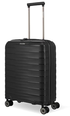Travelite Handgepäck Koffer MOOBY Größe S, 55x40x20 cm, 2,3 kg, leicht | Hartschalenkoffer aus robustem Material, Trolley klein für Lufthansa, SWISS & Austrian, 4 Doppelrollen, TSA Schloss, 39 l