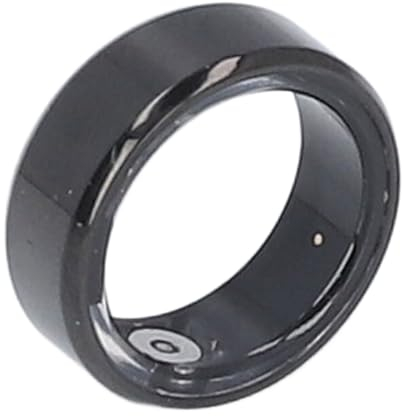 ASHATA Smart Ring Gesundheits Tracker Ring für Männer und Frauen, IP68 Wasserdichter Fitness Schlaf Herzfrequenz Blutsauerstoff Tracker Smart Ring, Fitness Tracker Ring(Schwarz)
