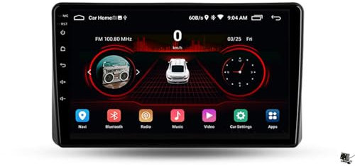 ottspu Rádio De Carro para Nissan Teana 2003-2008 Android Autorrádio Bluetooth 9 Ecrã Tátil Com GPS WiFi Câmara Traseira Rádio Carro Com Mirror Link FM RDS Rádio Car-Play Android Auto,M95s