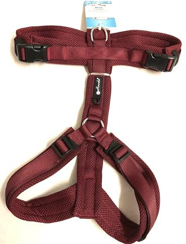Petlando Hundebrustgeschirr Mesh Y-Comfort Bordeaux XL (Halsumfang 60-108 cm, Brustumfang 68-100 cm)