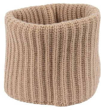 Cache-cou 100 % cachemire homme femme écharpe d'hiver, Beige foncé., Regular