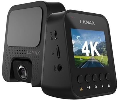 LAMAX F10 GPS 4K, Autokamera, echtes 4K und flüssiges 2,5K, GPS-Funktionen, Radarberichte, Superkondensator, 5-GHz-WLAN, App, Nachtvideo, automatische Loop-Aufnahme, einstellbare Aufnahmelänge, G-Sen