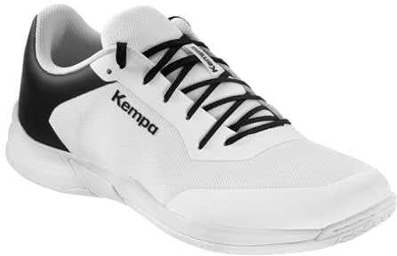 Kempa Unisex Kourtfly Three Sport-Schuhe, Weiß Schwarz, 45 EU