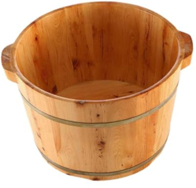 Colcolo Holz Fußwanne Becken Wanne Fußbad Becken für Reise Badezimmer Sauna