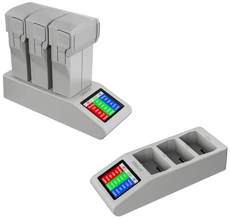 Charger Hub for DJI Mini 3/Mini 4 Pro Battery with LED Screen, Three Batteries in Sequence Charge