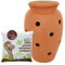WORMacotta | Lombricomposteur 6,5L en Terre Cuite à enterrer | 500gr de vers de Compost | Transformez Votre jardinière en lombricomposteur | Compostez Vos déchets organiques