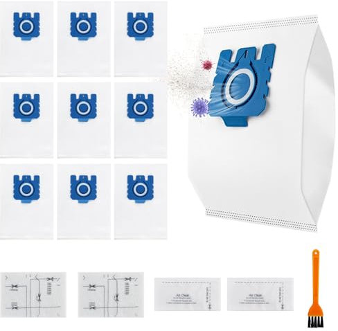 Zouboto 10 Pack GN Vacuum Dust Bags Replacements Compatiable with Miele Hoover Bags Classic C1, Complete C2 C3, S227 S240, S270, S400, S400i, S600, S2, S5, S8 Series Vacuum Cleaner