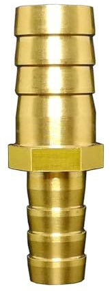 25mm Turn To 19mm 3/4 Hose Barb Hosetail Straight Reducing Reducer Adapters Transfer Brass Pipe Fitting Water Gas Oil