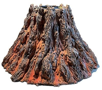 Chimenea eléctrica Adornos grandes de fibra de vidrio que simulan una erupción volcánica, accesorios de escenario, lámpara de cueva fundida, decoraciones for hogueras de fiesta Chimenea empotrada de p