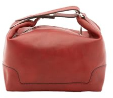 Viola Castellani Unisex Handtasche aus echtem Leder Made in Italy 24 x 19 x 18 cm NAN-4556-rot