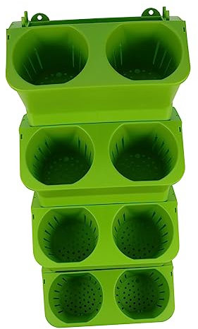 FUNOMOCYA 4 Piezas Vertical Autorriego para Decoración de Pared Sistema de Riego Automático para Interior y Exterior Diseño Apilable para Optimizar y Jardín