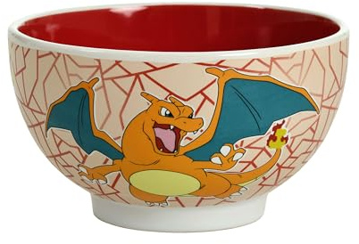 Elbenwald Müslischale - verschiedene Motive 600 ml Keramik (Pokemon - Glurak)