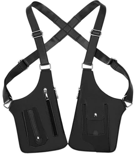 Unisex Faux Leather Underarm Holster Crossbody Bag