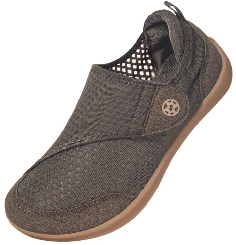 Sisttke Chaussons Diabétiques Femmes Hommes Extra Larges Sommer | maille,légères,Respirant,Confortable,orthopédiques,Chaussures de scratch,pour Personnes Âgées