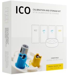 Ondilo Kalibrierungsset für pH und ORP – ICO Pool und ICO Spa | 4 x pH 4, pH 7, ORP, KCl-Speicher enthalten, ICO V1 und V2 kompatibel, Zuverlässigkeit und Langlebigkeit der Sonden.